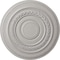 Ekena Millwork Oldham Ceiling Medallion (Fits Canopies up to 8 5/8"), Hnd-Painted Ultra Pure White, 18"OD x 1 1/4"P CM18OLUWF - alternate 1